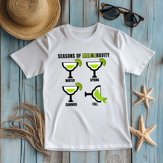 Seasons of Margaravity, Unisex Jersey T-Shirt in White